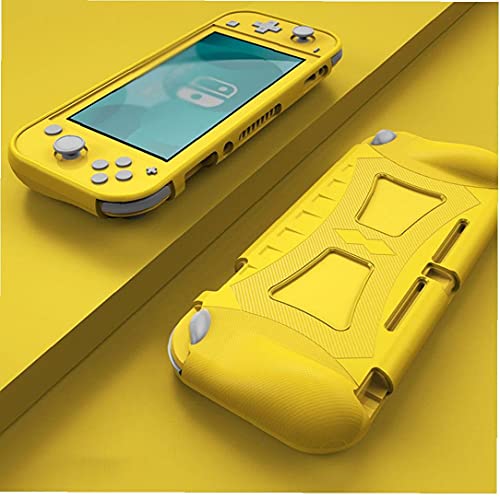 MaylFre Cubierta Protectora del Juego con Agarre de Mano Compatible con la Herramienta de Vida práctica portátil de Nintendo Switch Lite Amarillo