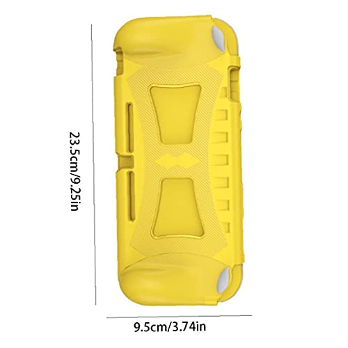 MaylFre Cubierta Protectora del Juego con Agarre de Mano Compatible con la Herramienta de Vida práctica portátil de Nintendo Switch Lite Amarillo