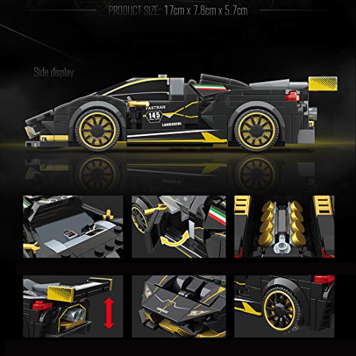 MBKE Technic Racing Car Model, 360 piezas Kit de construcción para modelo de coche deportivo Lamborghini, juegos de bloques de construcción compatibles con Lego Technic