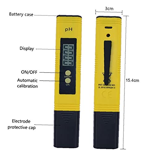 Medidor de pruebas de calidad del agua, medidor de pH y TDS para agua potable, acuarios, peces de peces