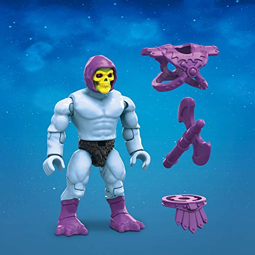 Mega Construx Másters del Universo Figuras articuladas de Skeletor y Panthor, bloques de construcción de juguete para niños (Mattel GVY17)