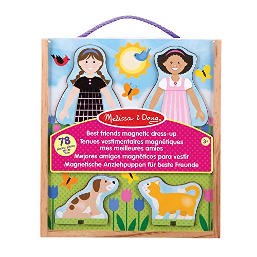 Melissa & Doug- Giocattoli Classici-Set di Vestiti magnetici, Colore, 19314