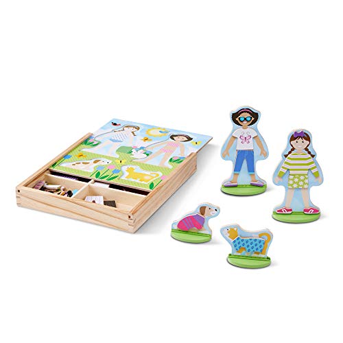 Melissa & Doug- Giocattoli Classici-Set di Vestiti magnetici, Colore, 19314