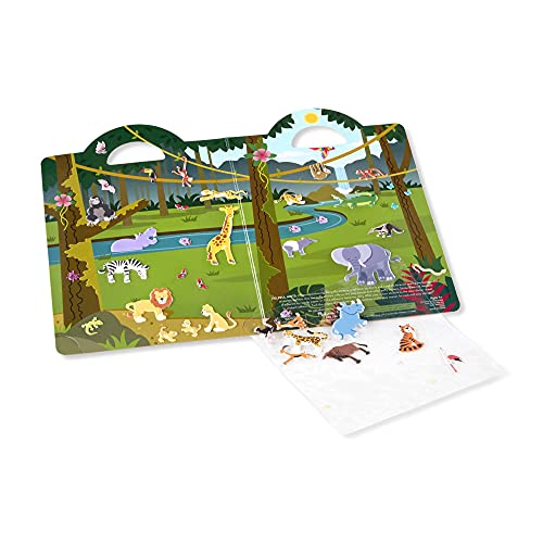 Melissa & Doug | Pack de 6 Pegatinas Acolchadas - Ropa, Princesas, Safari, Granja, Piratas y Sirenas