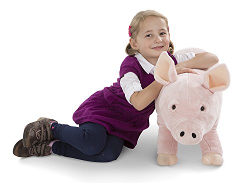 Melissa & Doug- Pig - Plush, Color rosa (18833)