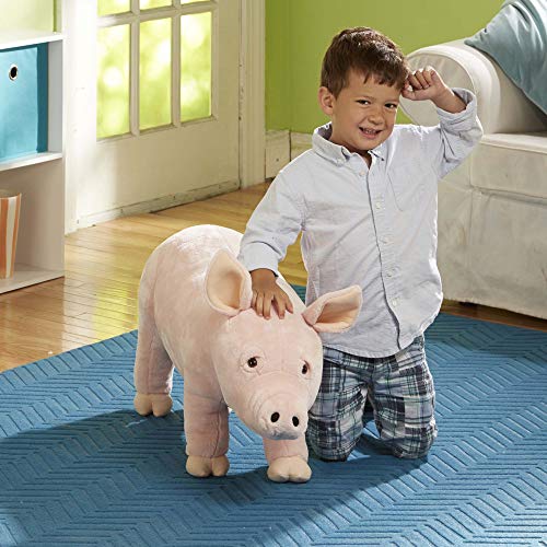 Melissa & Doug- Pig - Plush, Color rosa (18833)