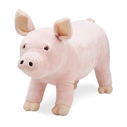 Melissa & Doug- Pig - Plush, Color rosa (18833)