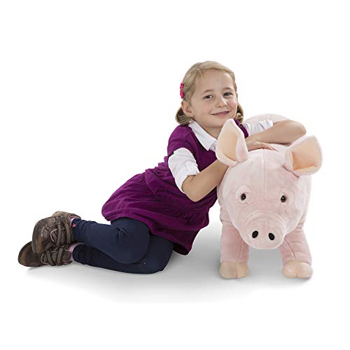 Melissa & Doug- Pig - Plush, Color rosa (18833)