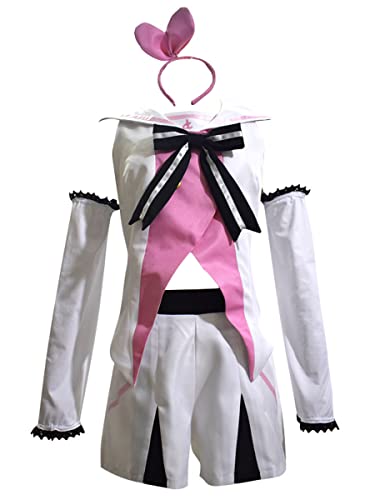 MengXin Anime Youtuber Kizuna AI Cosplay traje de canal traje para mujeres A.I. popular Youtuber virtual Halloween (pequeño, rosa)