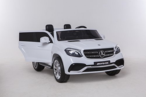 Mercedes GLS63 12V - Blanco, 4 Motores, Mando Parental