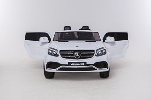 Mercedes GLS63 12V - Blanco, 4 Motores, Mando Parental