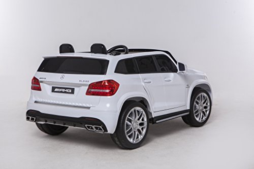 Mercedes GLS63 12V - Blanco, 4 Motores, Mando Parental