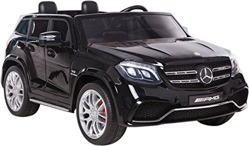 Mercedes GLS63 12V - Negro, 2 PLAZAS Infantiles, 4 Motores