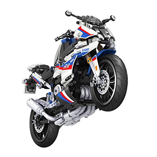 MERK Technic - Kit de modelo de moto para BMW S1000RR, 819 piezas de carreras de motocicleta para niños y adultos, compatible con LEGO Technic