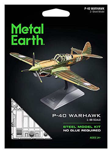 METAL EARTH MAQUETA / PUZZLE 3D De metal. - P-40 WARHAWK Monta tus modelos favoritos en casa. (MMS213)