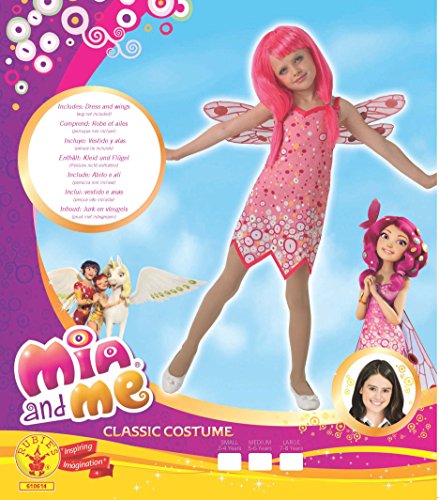 Mia and Me - Disfraz de Mia para niña, talla infantil 5-7 años (Rubies 610614-M)