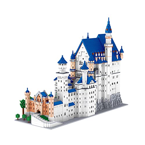 Micro Mini Bloques de Construcción Nuevo Castillo de Piedra Cisne Juego de Modelos (11810 Piezas) Regalos Famosos de Juguetes de Arquitectura para Niños y Adultos