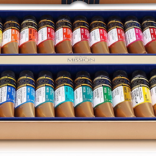 Mijello Mission Gold Class Watercolour Set (Pure Pigment, 34 Colores - 15 ml)