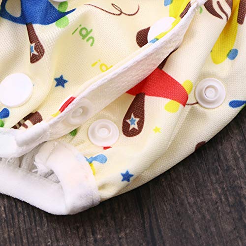 Milisten Pantalones de Entrenamiento para Bebés Pantalones para Hacer Pipí Lavables Impermeables Reutilizables Niños Niñas Bañador de Dibujos Animados Cómodos para Bebés Pequeños