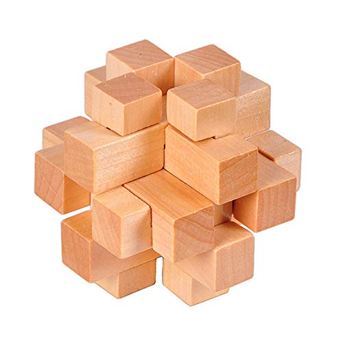 MINGZE Puzzle Madera 3D, Juegos de Ingenio IQ Juguete Educativos, Juego Logica de para Adultos, Juguete para el hogar Oficina decoración ecológica Regalo (Tic TAC Toe)