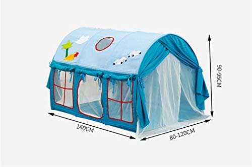 Mini carpa para niños, carpas Carpa de moda, cama de gran tamaño Carpa Casa de impresión Carpa de malla transpirable Interior para bebés Casa de juguete Color Dormitorio Mosquitera Niños Tipi (Color: