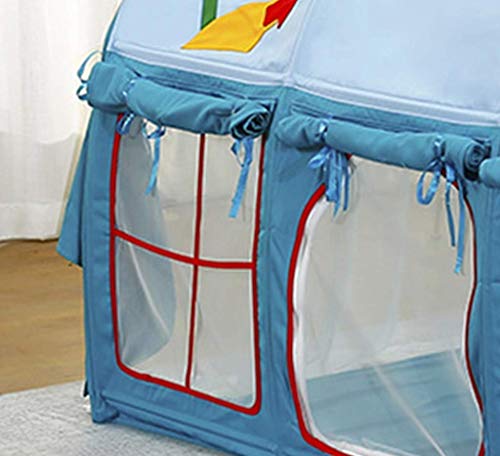 Mini carpa para niños, carpas Carpa de moda, cama de gran tamaño Carpa Casa de impresión Carpa de malla transpirable Interior para bebés Casa de juguete Color Dormitorio Mosquitera Niños Tipi (Color: