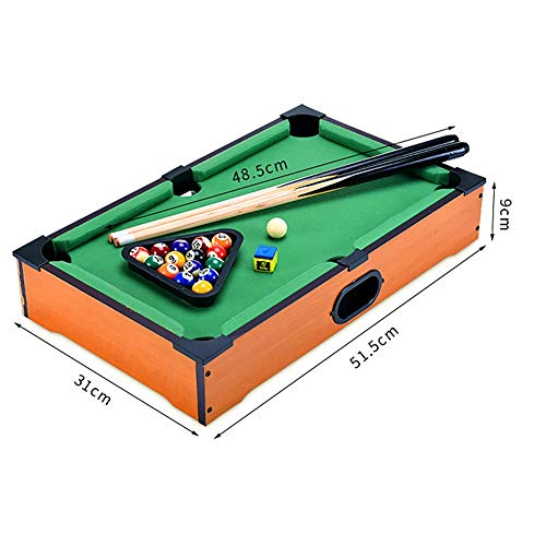 Mini Mesa de Billar Mini mesa de billar escritorio miniatura mesa de billar Conjunto de mesa de juego de juguete piscina-billar de mesa: Señales y la cremallera piscina Familia que juega for los adult