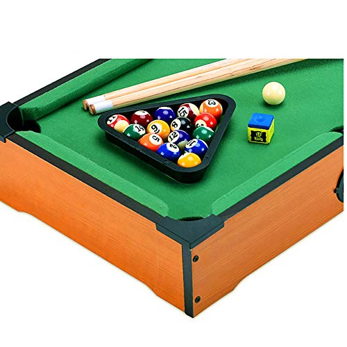 Mini Mesa de Billar Mini mesa de billar escritorio miniatura mesa de billar Conjunto de mesa de juego de juguete piscina-billar de mesa: Señales y la cremallera piscina Familia que juega for los adult