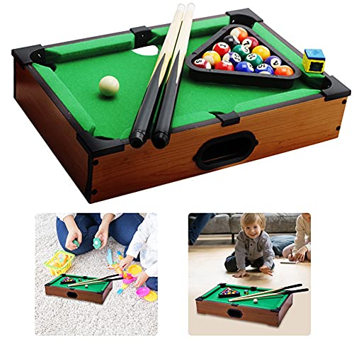 Mini Mesa de Billar Piscina de Madera Top de Billar Tabla de Billar simulada Mesa Juguete Juguete Juego Familia Niños Adulto Juegos interactivos