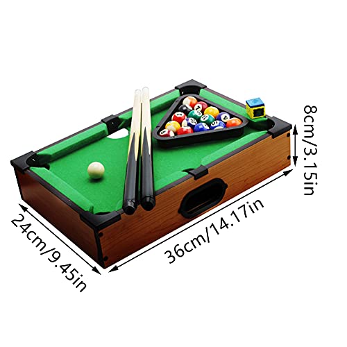 Mini Mesa de Billar Piscina de Madera Top de Billar Tabla de Billar simulada Mesa Juguete Juguete Juego Familia Niños Adulto Juegos interactivos