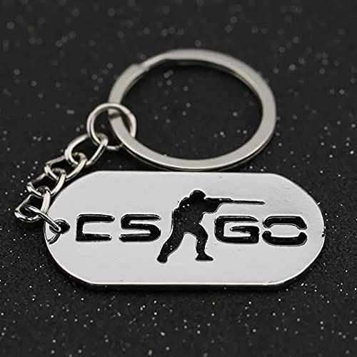 MINTUAN Juego de Moda Counter Strike Llavero Personalizado Llavero Coche Llavero Bolsa Colgante Novedad Regalo