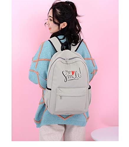 MLOPPTE Mochilas escolares para niñas Mujer Mochila Bandolera Niños Mochilas beige