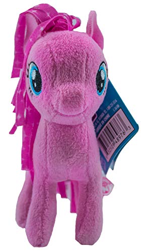 MLP My Little Pony - Caballo de peluche (12 cm), peluche para niños, niñas y niños, para coleccionar, abrazar y jugar (rosa pie)