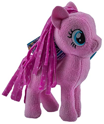 MLP My Little Pony - Caballo de peluche (12 cm), peluche para niños, niñas y niños, para coleccionar, abrazar y jugar (rosa pie)