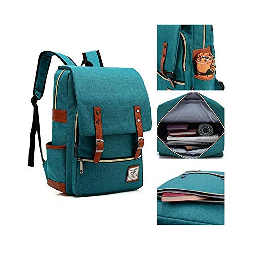 MMZ Adolescente Unisex Casual Harry Potter Mochila niños niña Lindo búho Mochila Escolar Mochila Mediana Azul Marino