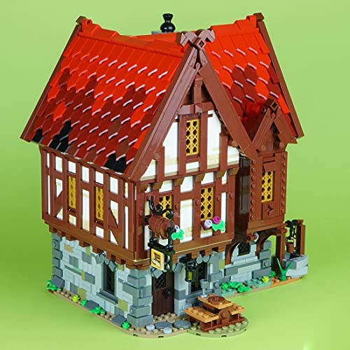 MOC 72838 Medieval Tavern – 2951 piezas casa modular compatible con Lego Medieval Blacksmith 21325