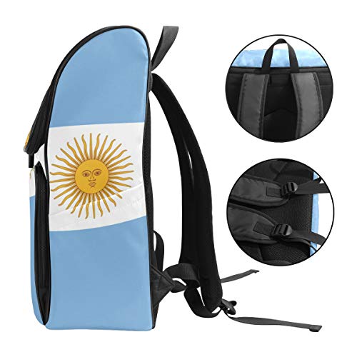 Mochila con Bandera de Argentina Mochila Linda Mochila para niños y niñas Mochila Informal al Aire Libre