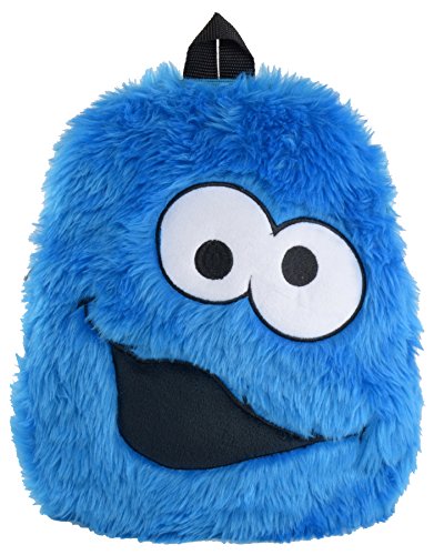 Mochila de peluche del Monstruo de las Galletas de Barrio Sésamo, 33 cm x 28 cm