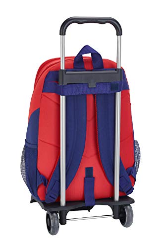 Mochila Escolar de Atlético de Madrid Oficial con Carro 330x150x430mm