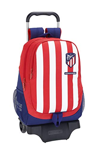 Mochila Escolar de Atlético de Madrid Oficial con Carro 330x150x430mm