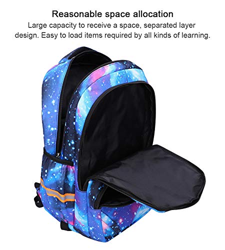 Mochila Escolares Bolsa con 6 Ruedas - Belegao Niños Niñas Adolescentes Bolsa con Ruedas Mochila Primaria Impermeable Gran Capacidad Extraíble para niños Estudiante Niños Escuela Viaje