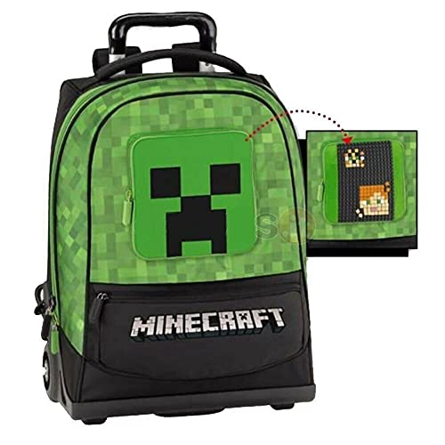 Mochila organizada TROLLEY PREMIUM MINECRAFT