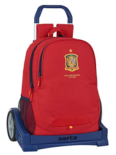 Mochila Safta Espalda Ergonómica con Carro Safta Evolution de Selección Española de Fútbol, 320x160x440mm