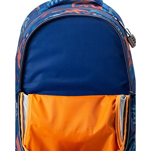 Mochila Valencia CF | Mochila Doble Compartimento Adaptable a Carro para Mochilas Escolares, Bolsillo Frontal y Compartimento Interior para Portatil o Tablet - Medidas 34 x 45,5 x 15 cm - Color Azul