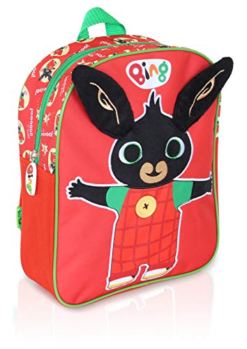 Mochilas Escolares Juveniles Del Conejito De Bing Para Niños | Mochila Viaje Con Las Orejitas Suaves En 3D | Bolso Escolar Para Niños Perfecto Para La GuarderÍa | Bolso Mochila Infantil