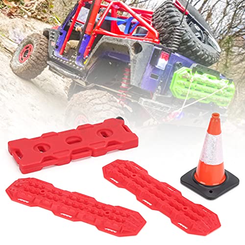 Modelo de coche, juego de tres piezas, plástico RC, escalera de arena para coche, barrera de carretera, tablero de recuperación, tanque de combustible de simulación, compatible con Axial (naranja)