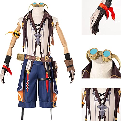 Modelo de Cosplay Genshin Impact,Juego de Disfraces de Bennett, Vestido de Fiesta, Juego de Anime, Carnaval, Halloween, Escenario, Uniforme, Uniforme