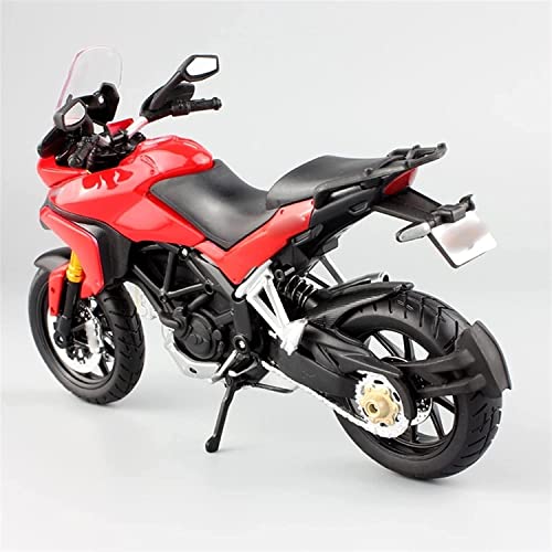 Modelo de Motocicleta, 1:12 for D-Ucati for Multistrada 120 0s MTS1200 Diecast Modelo vehículo Motocicleta Moto Bicicletas Juguetes (Color : Red)