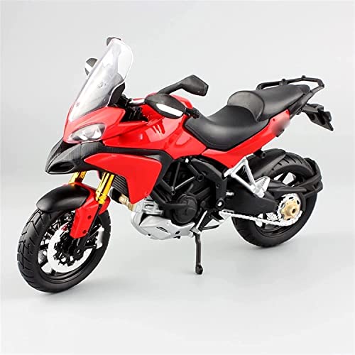 Modelo de Motocicleta, 1:12 for D-Ucati for Multistrada 120 0s MTS1200 Diecast Modelo vehículo Motocicleta Moto Bicicletas Juguetes (Color : Red)