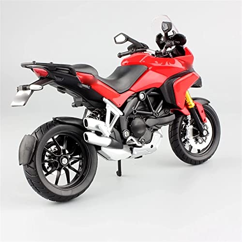 Modelo de Motocicleta, 1:12 for D-Ucati for Multistrada 120 0s MTS1200 Diecast Modelo vehículo Motocicleta Moto Bicicletas Juguetes (Color : Red)